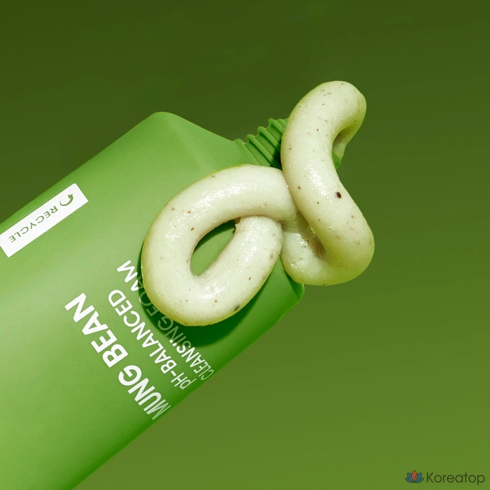 Очищающая пенка Beplain Green Bean с мягкой кислотностью, набор 120 мл + 80 мл, 5 комплектов., фото 4