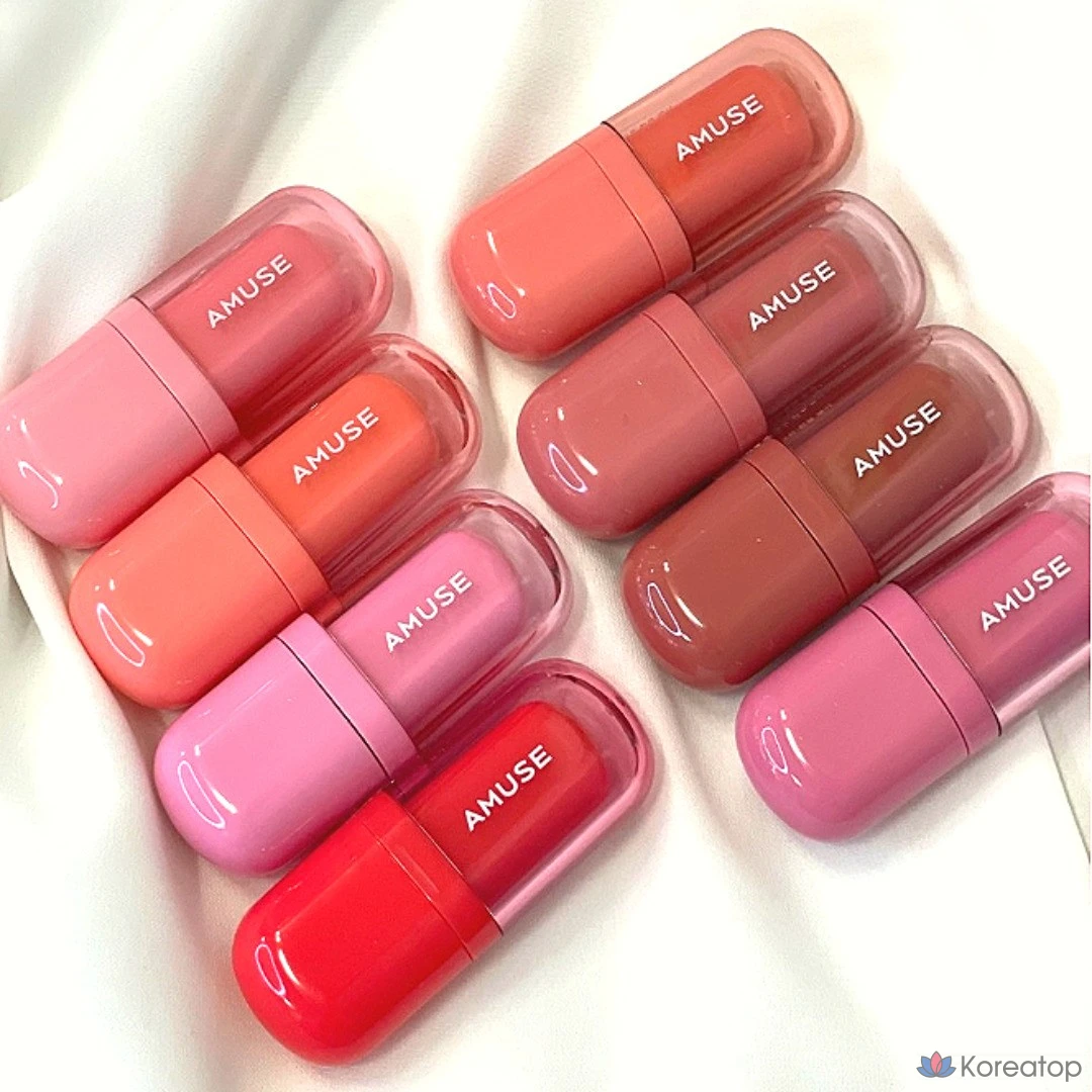 Тинт для губ Amuse Bebe, масляный тинт для губ Amuse Bebe, веганский тинт для губ Amuse Bebe, стойкий тинт, 01. Персиковая любовь, 1 шт., фото 2