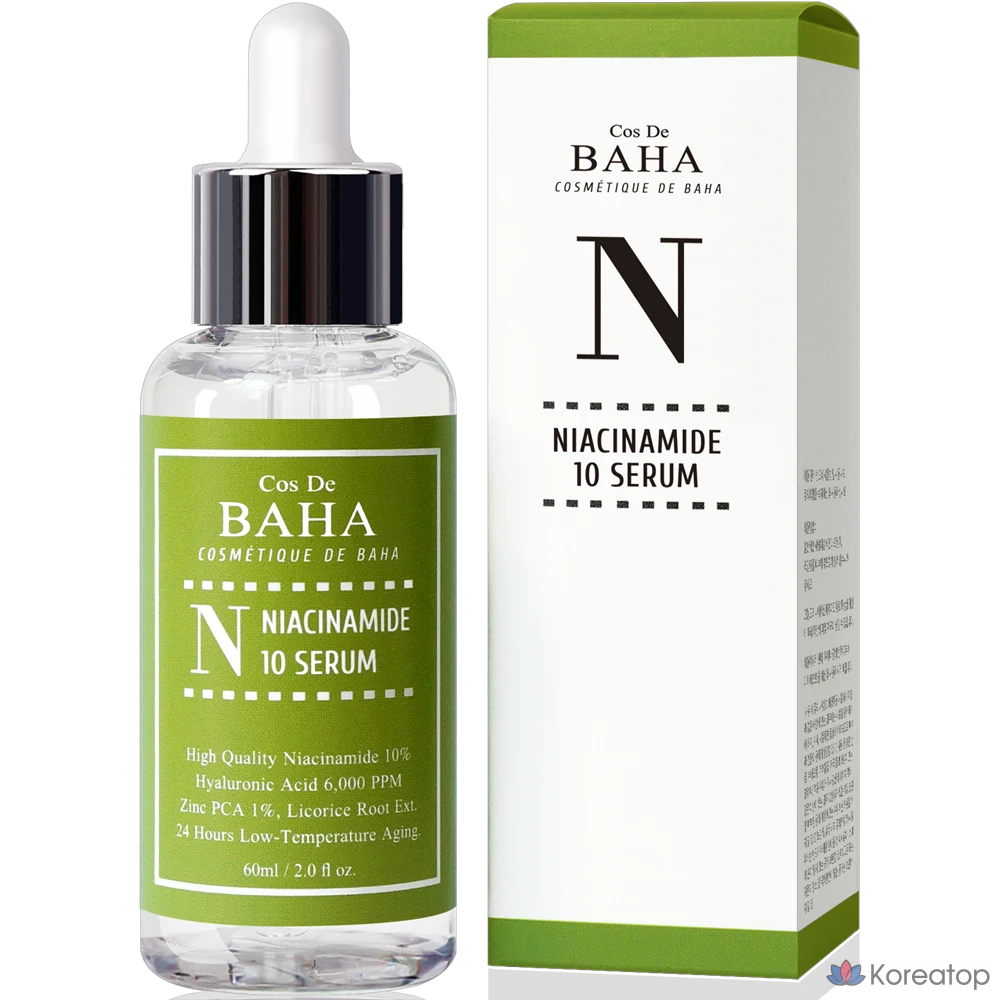 Сыворотка Cos De Baha с ниацинамидом 10% и цинком 1%, 1 шт., 30 мл