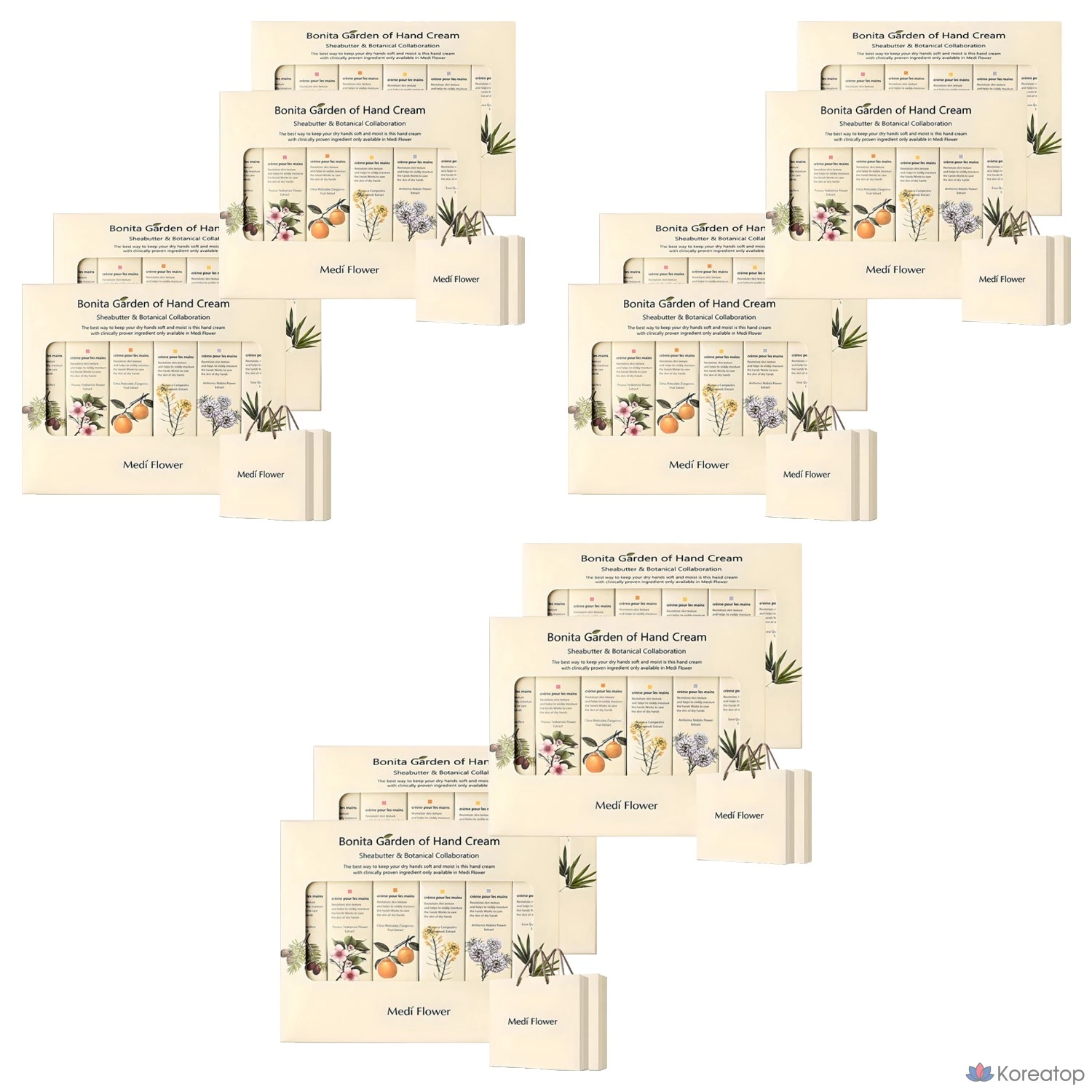 Набор для ухода MediFlower Bonita Garden 6-piece Hand Cream Set, 12 шт.