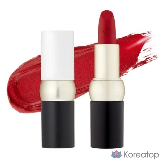 Помада The Face Shop FMGT New Bold Velvet Lipstick, 1 шт., цвет New Bold Red.