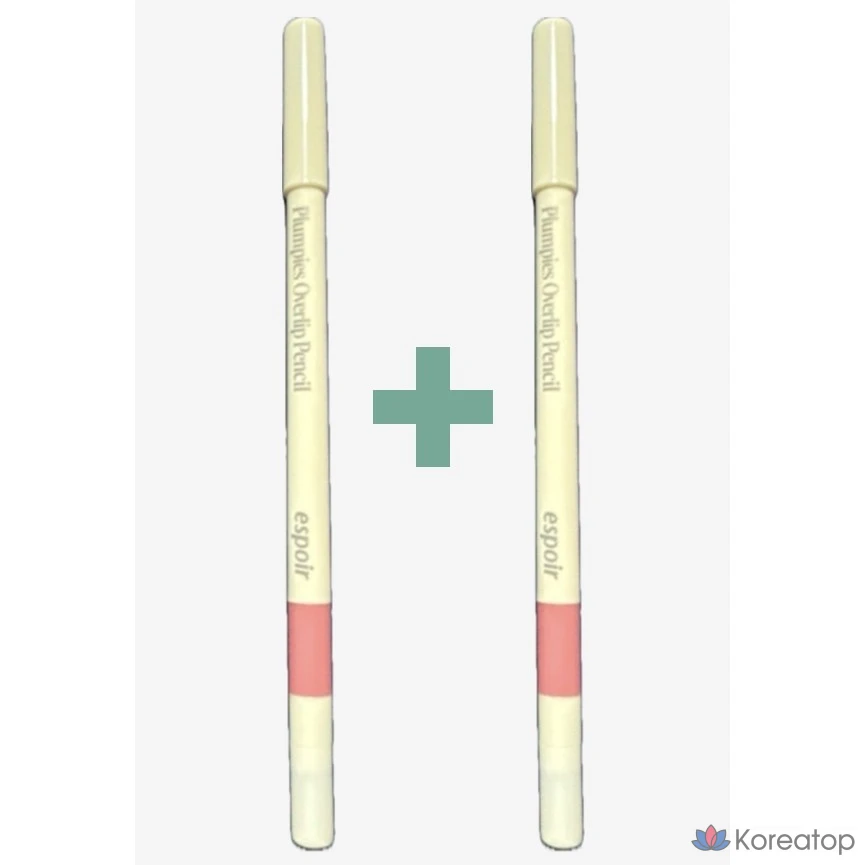 Карандаш для губ Espoir Plumpize Overlip Pencil 0,4 г, 1+1 бежечный объем, 1 шт.