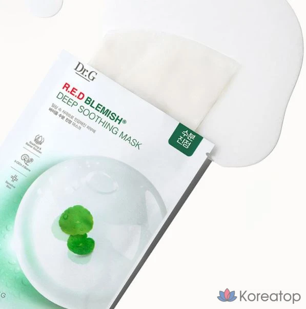 Успокаивающая маска Dr.G от красных пятен, 10 шт., 5 шт., фото 5