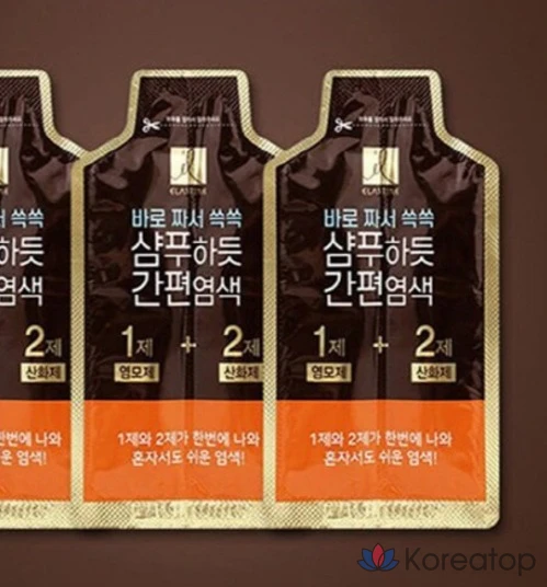 Легкое окрашивание, как с помощью шампуня с Elastine, натуральный коричневый цвет, 1 упаковка., фото 6