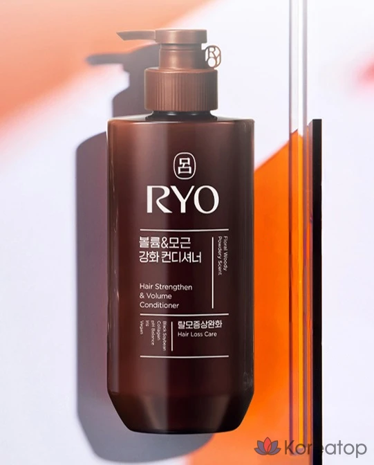 Кондиционер для придания объема и укрепления корней волос Ryo Black Cloud, аромат древесного мускуса, 480 мл, 1 шт., фото 2