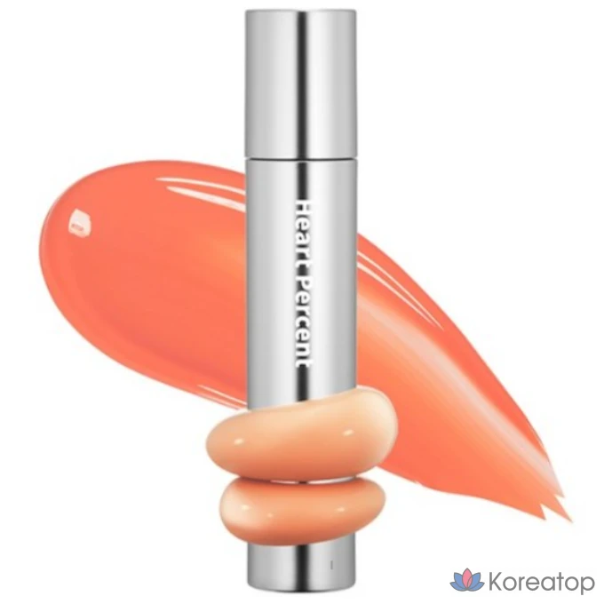 Тинт для губ Heart Percent Dot On Mood One-Way Glow Tint, оттенок Fancy Apricot (теплый тон), 1 шт.