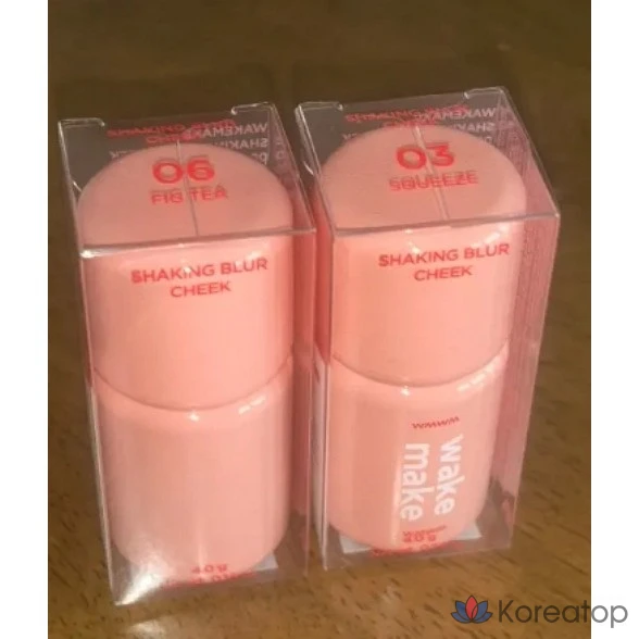 Румяна WAKEMAKE Shaking Blur Cheek 4.0g 6COLOR, 1 шт., [04 Berryway]