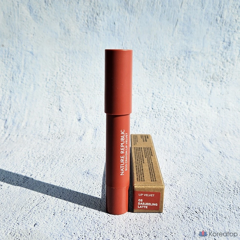 Карандаш для губ Nature Republic Eco Velvet Lip Crayon 2,8 г, № 05 Dazzling Latte, 1 шт.