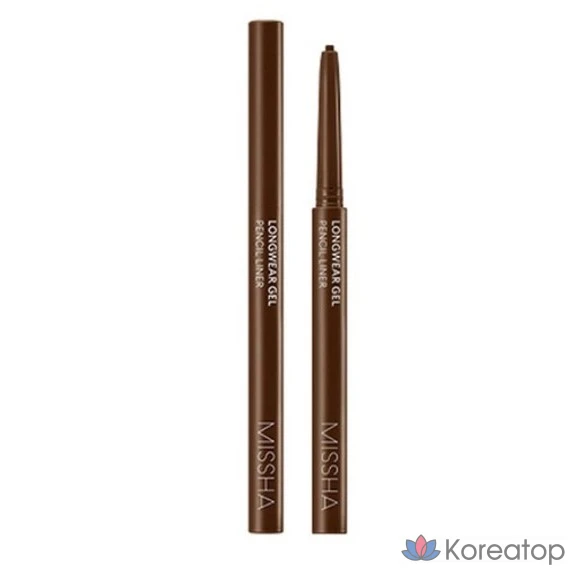 Гелевый карандаш для глаз Missha Longwear Gel Pencil Liner, 0,14 г, цвет верблюжий коричневый, 1 шт.