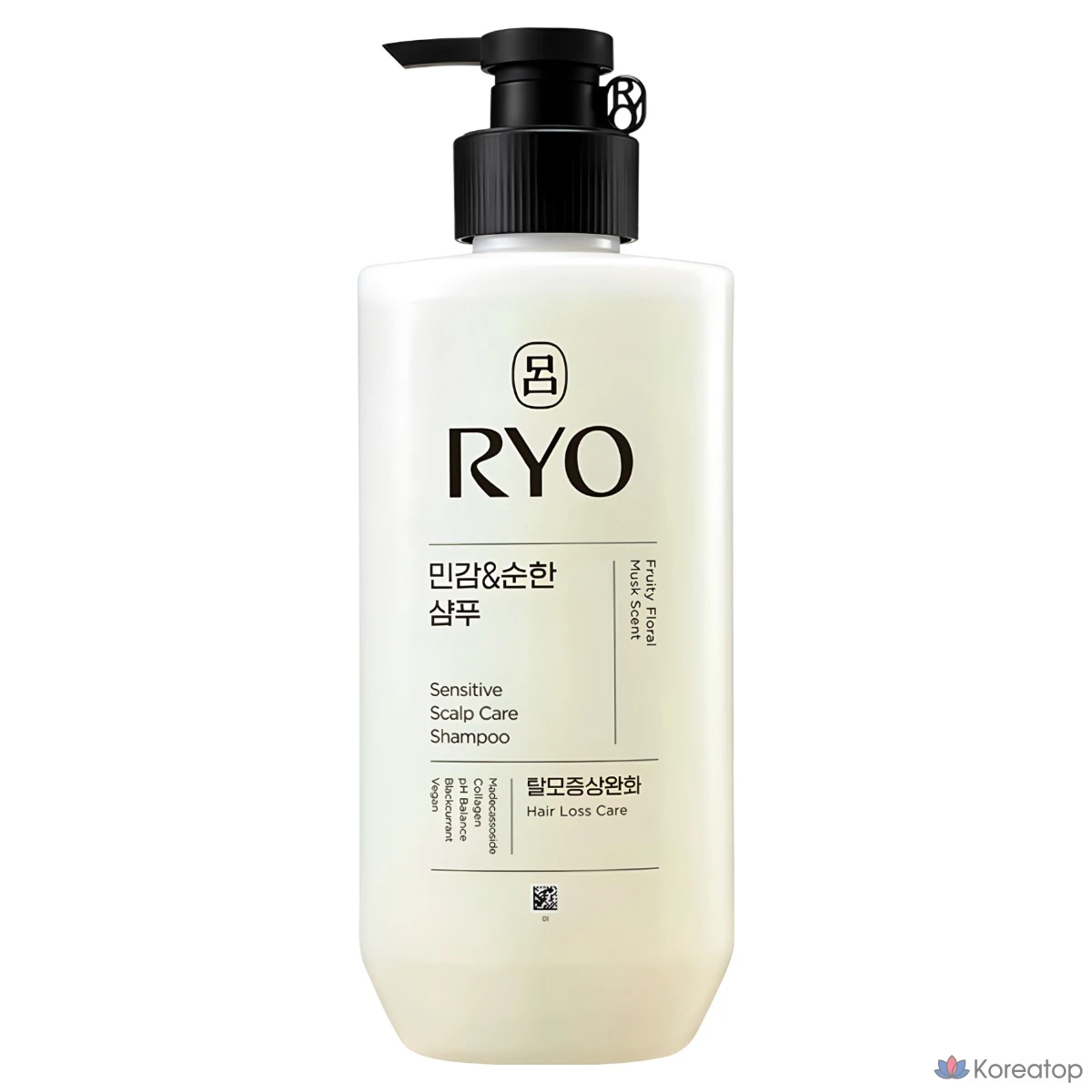 Шампунь Ryo Sensitive &amp; Mild Hair Loss Relief для чувствительной и мягкой кожи головы, 480 мл, 1 шт.