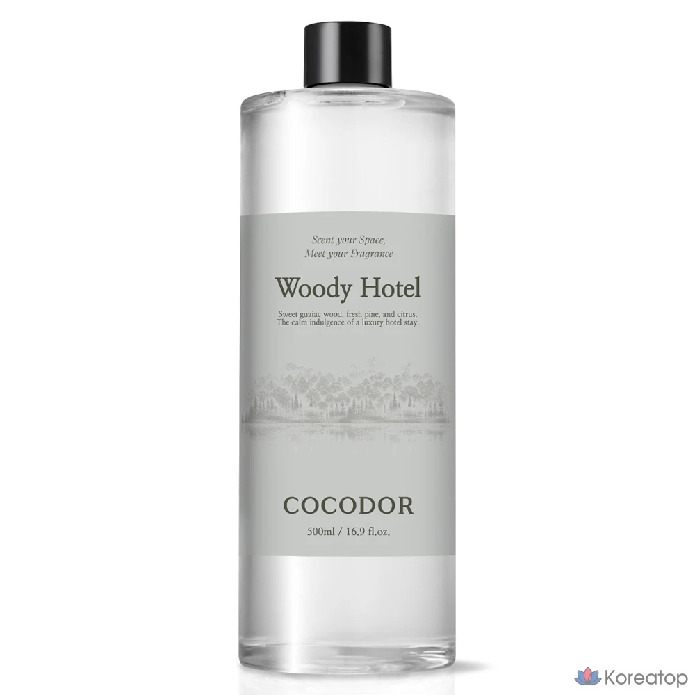 Диффузор Cocodor Diffuser Refill, аромат Woody Hotel, 500 мл, 1 шт.