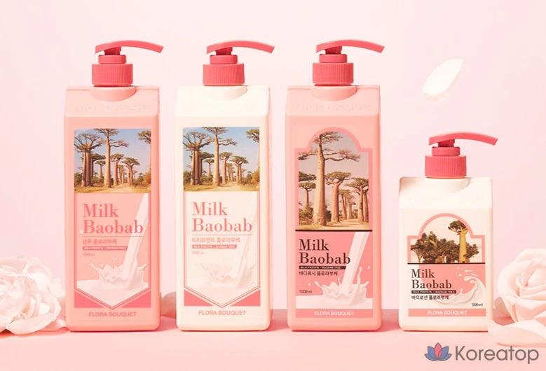 Шампунь Milk Baobab с ароматом «Цветочный букет», 1 л, 1 шт., фото 5