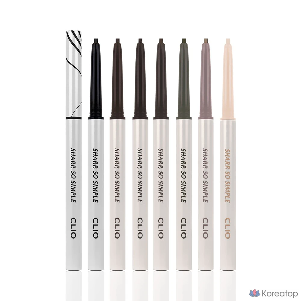 Водостойкий карандаш-лайнер Clio Sharp So Simple, 0,14 г, № 1, черный, 1 шт.