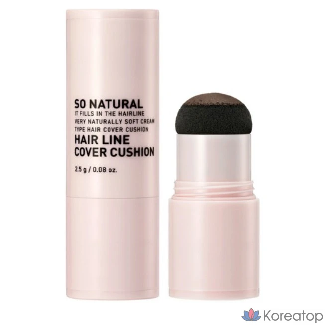 Тональный крем So Natural Hairline Cover Cushion 2,5 г, коричневый (светло-коричневый), 1 шт.