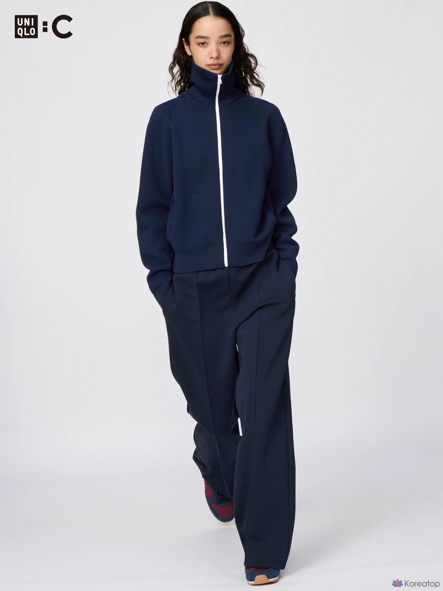 Брюки Uniqlo Sweat Straight Pants, удлиненные, длина 74-77 см