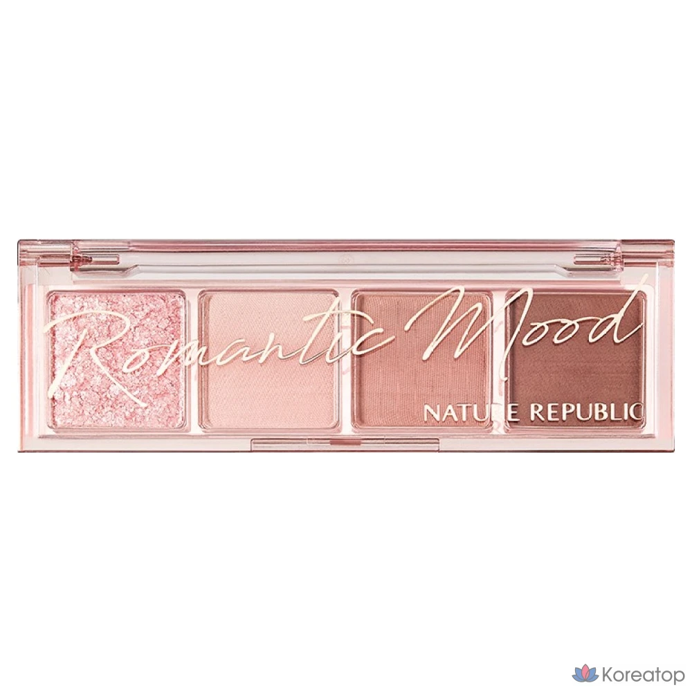 Палитра из 4 цветов Nature Republic Daily Basic, оттенок 02 Rose, 1 шт.
