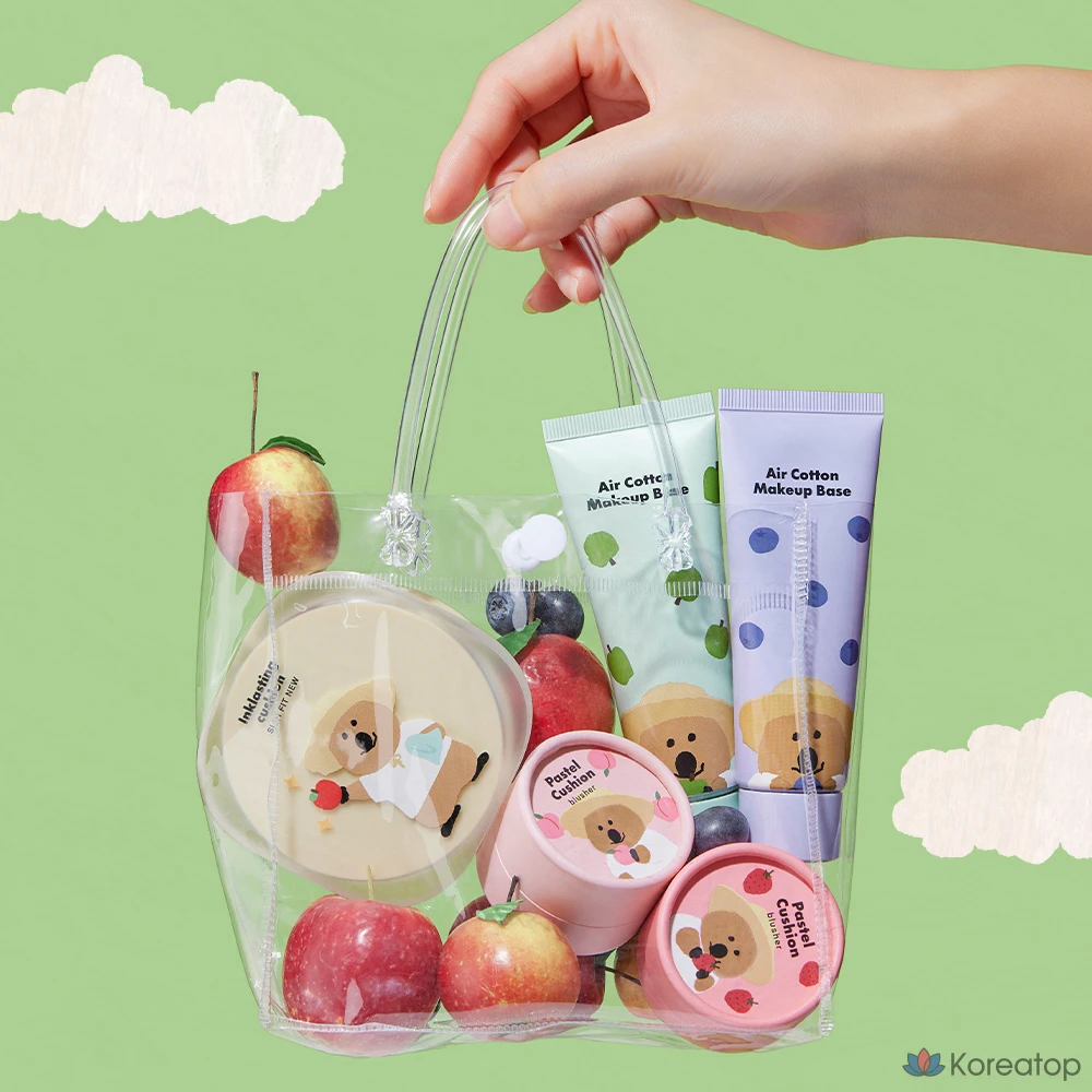 Румяна-кушон The Face Shop Pastel Cushion Blusher 5 г, оттенок 03 «Клубничный джем», 1 шт., фото 9