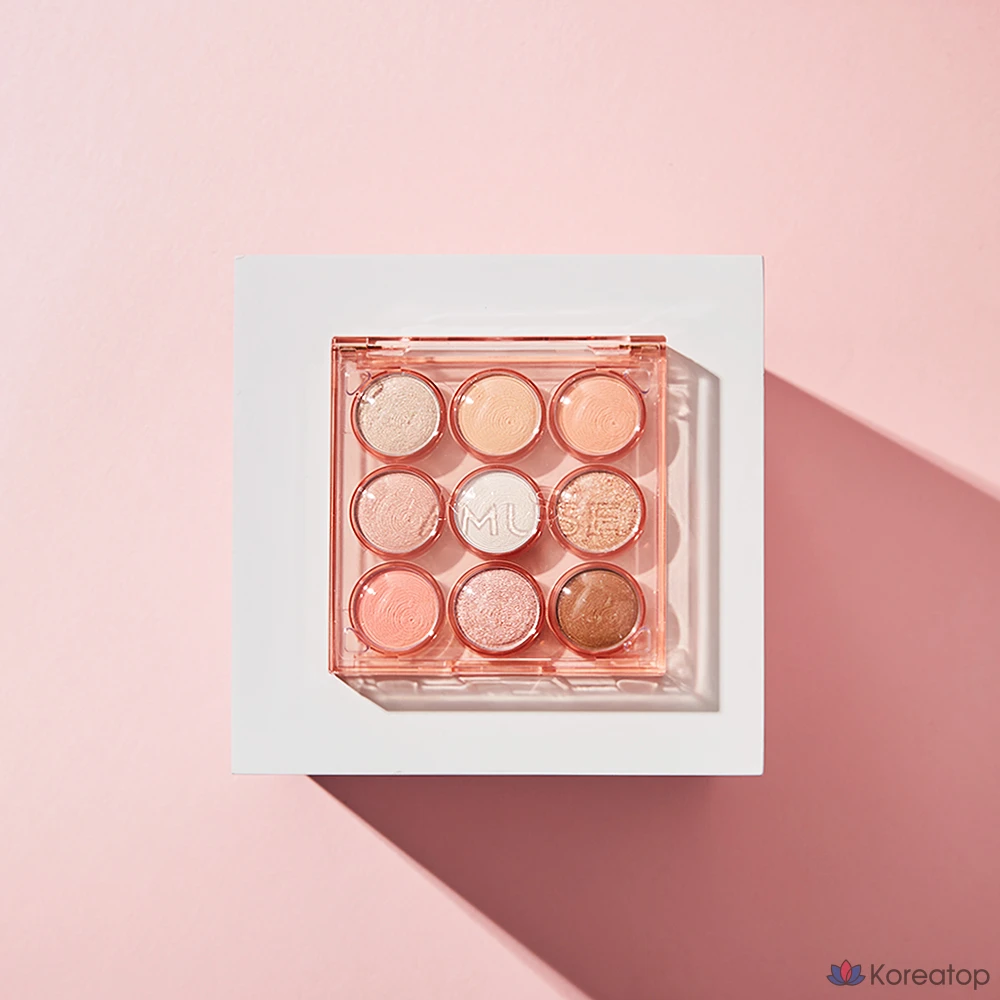 Палетка теней для век AMUSE, оттенок 05 Peach Garden, 1 шт.