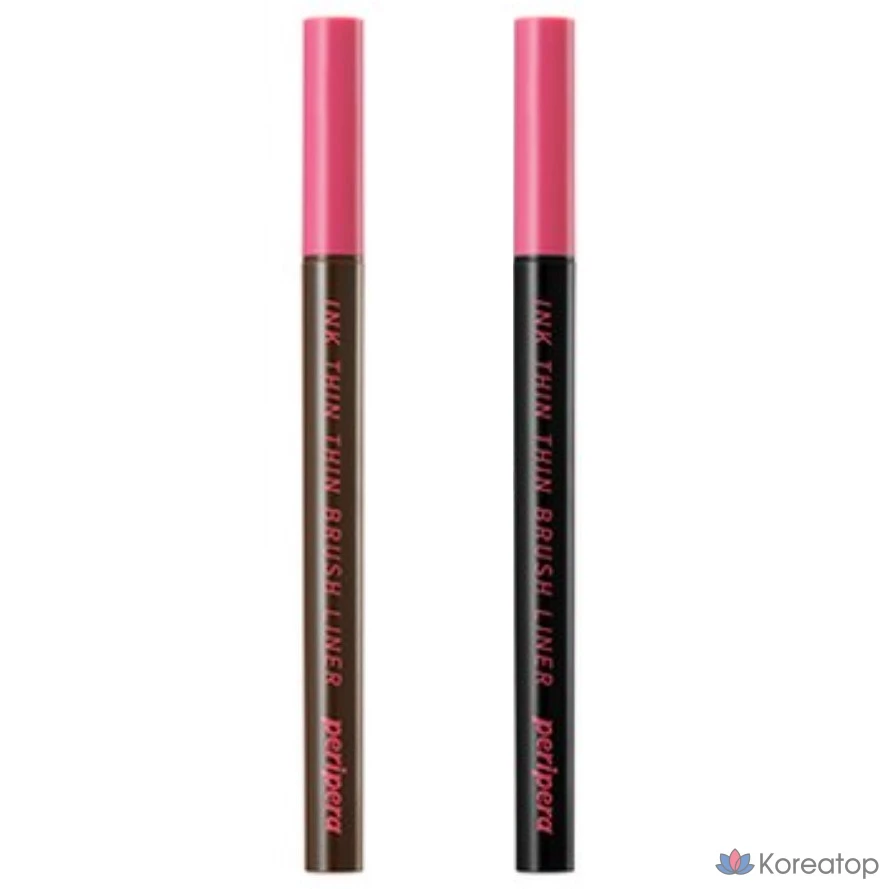 Тонкий лайнер Peripera Ink Thin Brush Liner, черный/черный, 1 шт.