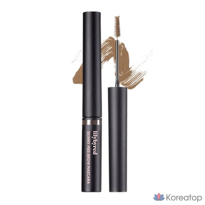 Тушь для бровей Lilybyred Skinny Mess Brow Mascara 3,5 г, цвет № 4 серо-коричневый, 1 шт.