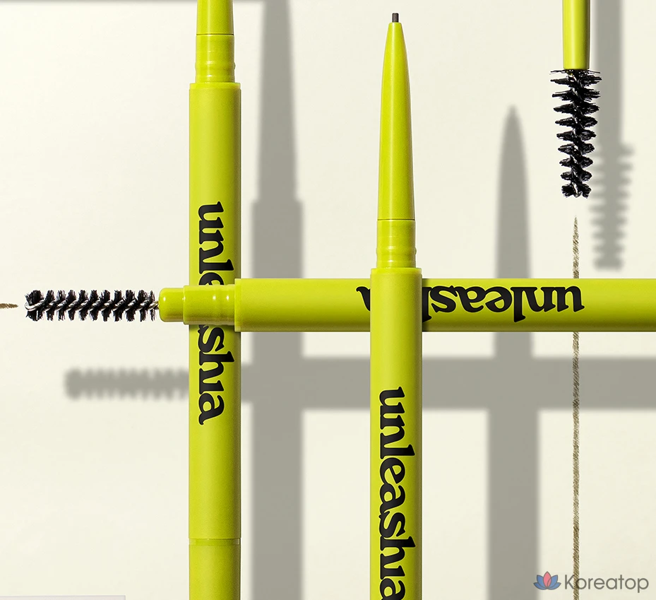 Карандаш для бровей Unleashia Shaper Defining Eyebrow Pencil 0,025 г, 1 шт., № 3, серо-коричневый., фото 5