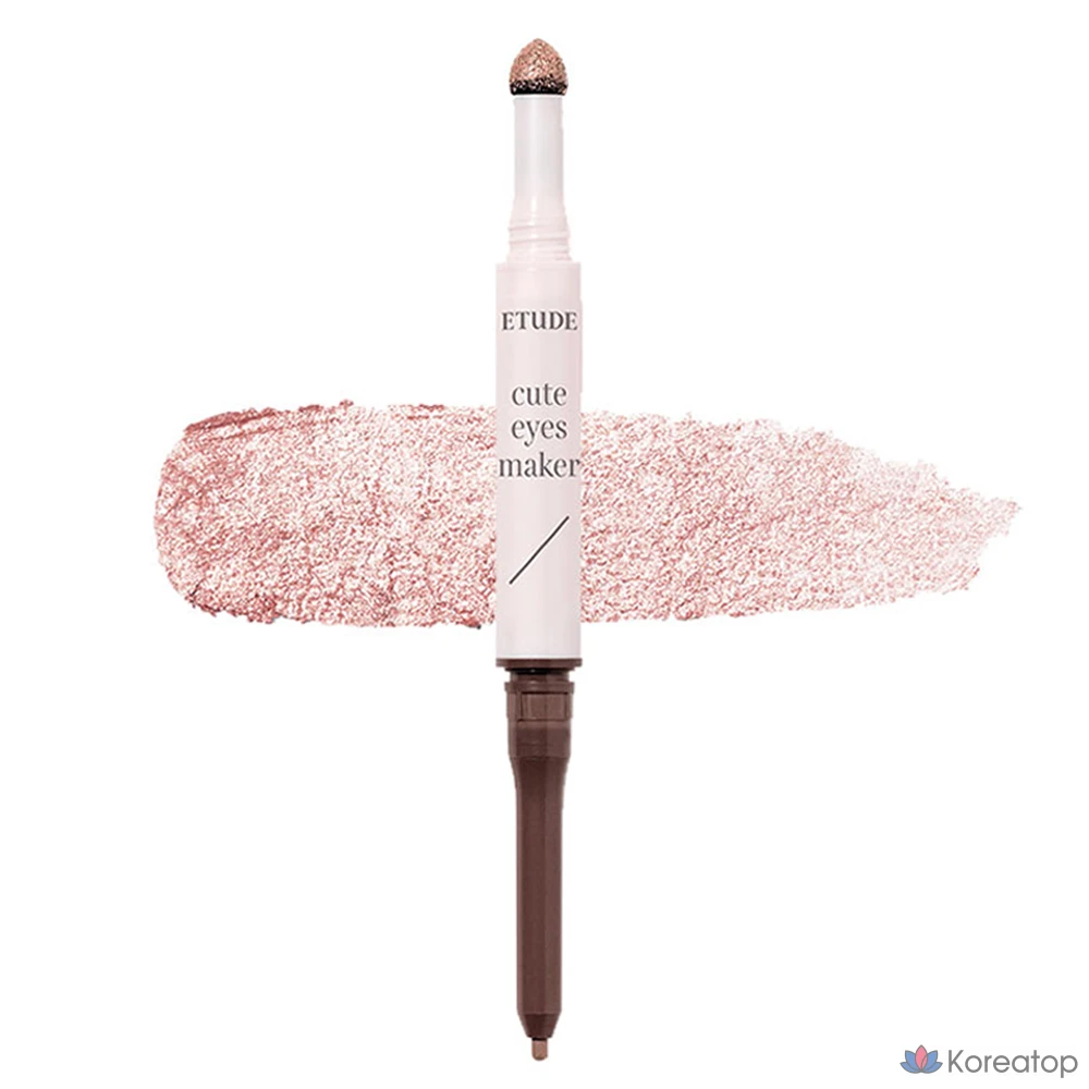 Подводка для глаз Etude House Aegyo-sal Maker Liner 0.1g + блестки 0.5g, оттенок «Розовый с мерцанием», 1 шт.