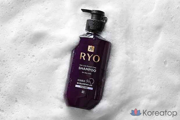 Шампунь Ryo Yangyunmo 9EX для лечения выпадения волос при жирной коже головы, 400 мл, 1 шт.