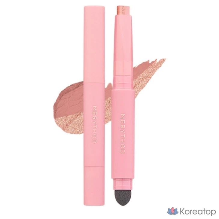 Двухцветные тени для век Merythod, оттенок 06 RUSSET PINK, 1 шт.