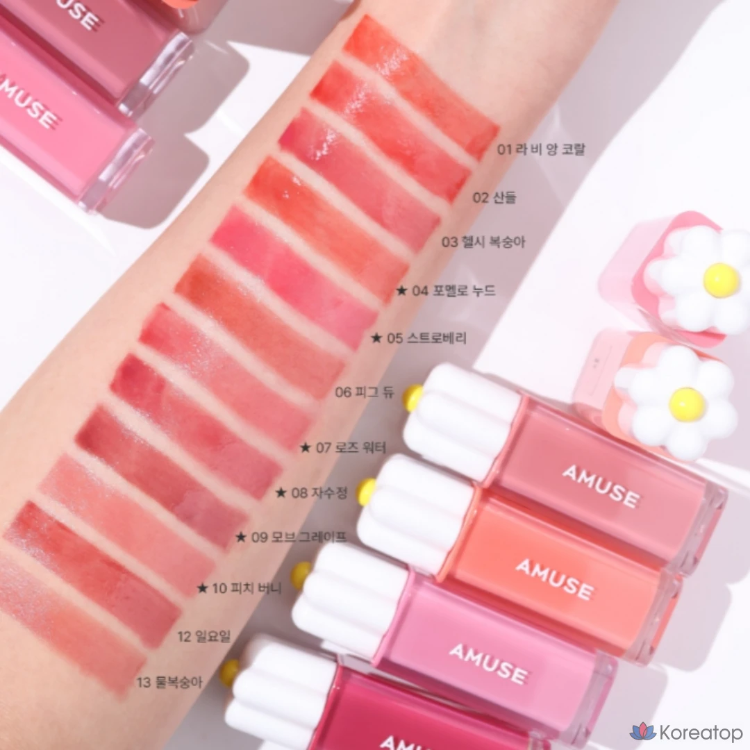 Тинт для губ Amuse Dew, бальзам для губ AMUES DEWTINT, 04. Pokello Nude, 1 шт., фото 3