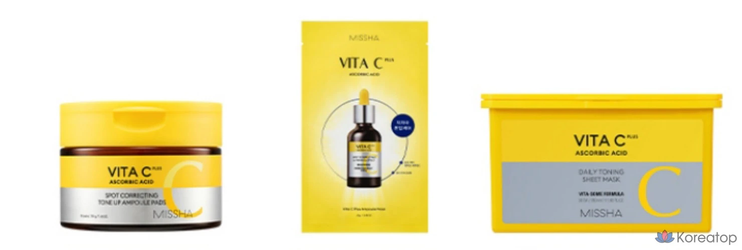 Тканевая маска для лица Missha Vita C Plus Daily Toning Sheet Mask, 120 шт., фото 6