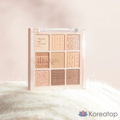 Палетка теней для век Dasique, 15 оттенков бежевого трикотажа, 1 шт., фото 2