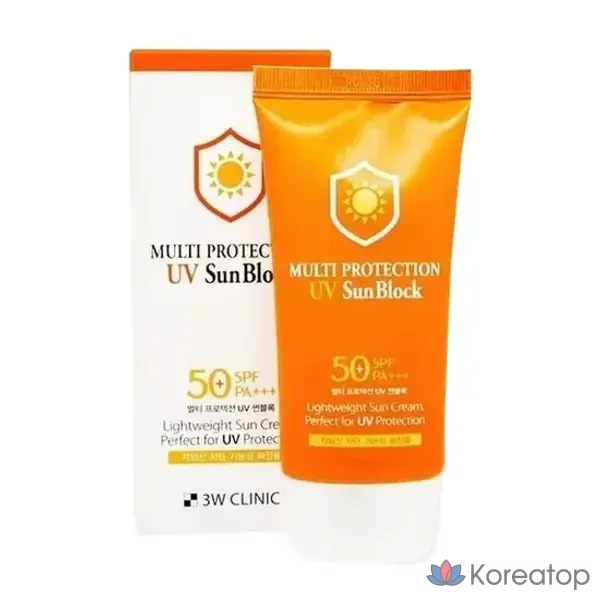 Солнцезащитный крем 3W Clinic Multi-Protection UV Sunblock SPF50 PA+++