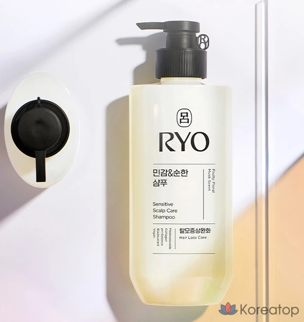 Шампунь Ryo Sensitive &amp; Mild Hair Loss Relief для чувствительной и мягкой кожи головы, 480 мл, 1 шт.