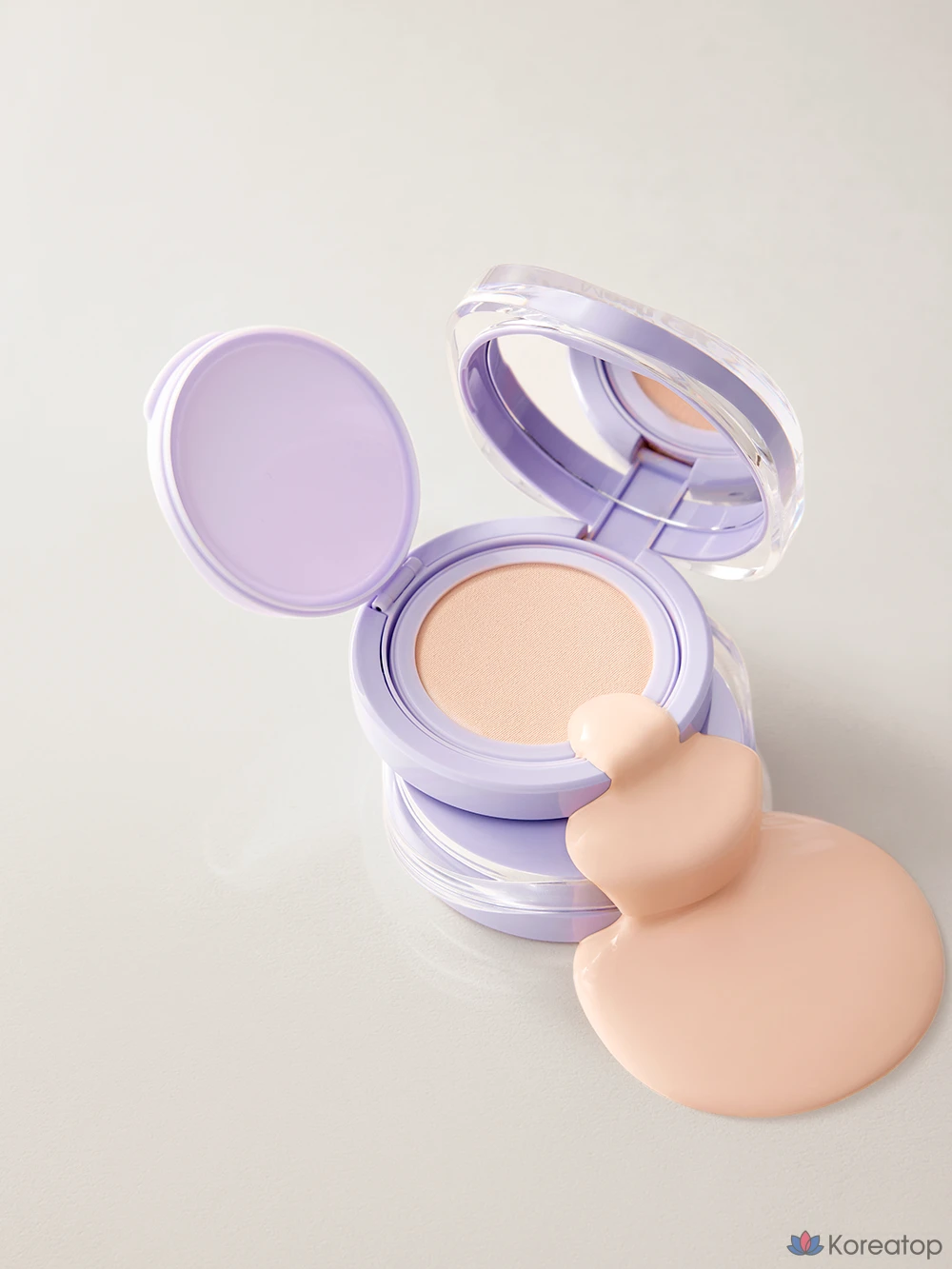 Тональный кушон The Face Shop Ink Lasting Cushion Mesh Glow, 12 г, N201 Абрикосово-бежевый, 1 шт., фото 3