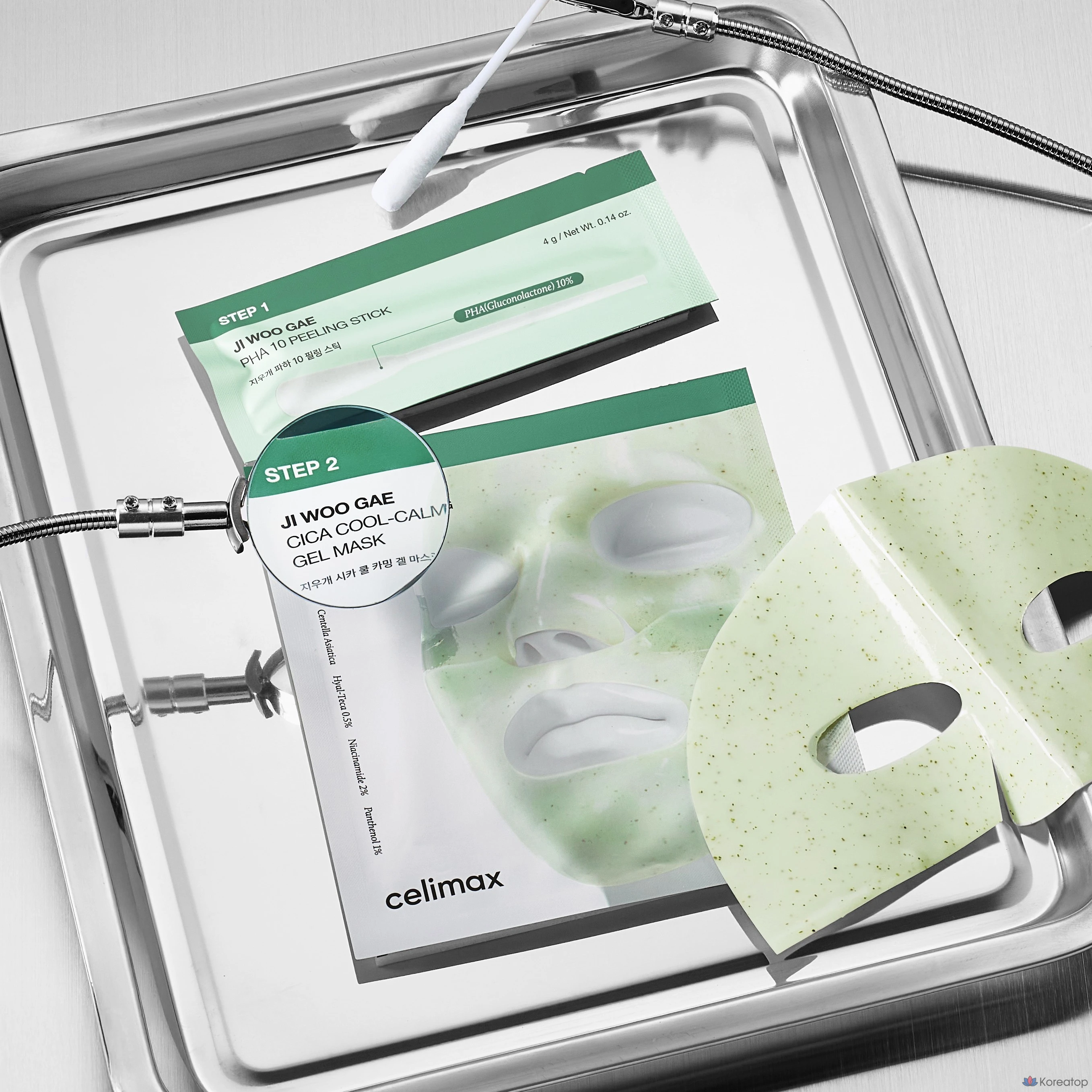 Пилинг-маска Celimax Eraser Cica PHA Peel Two-Step Gel Mask, 20 шт., фото 7