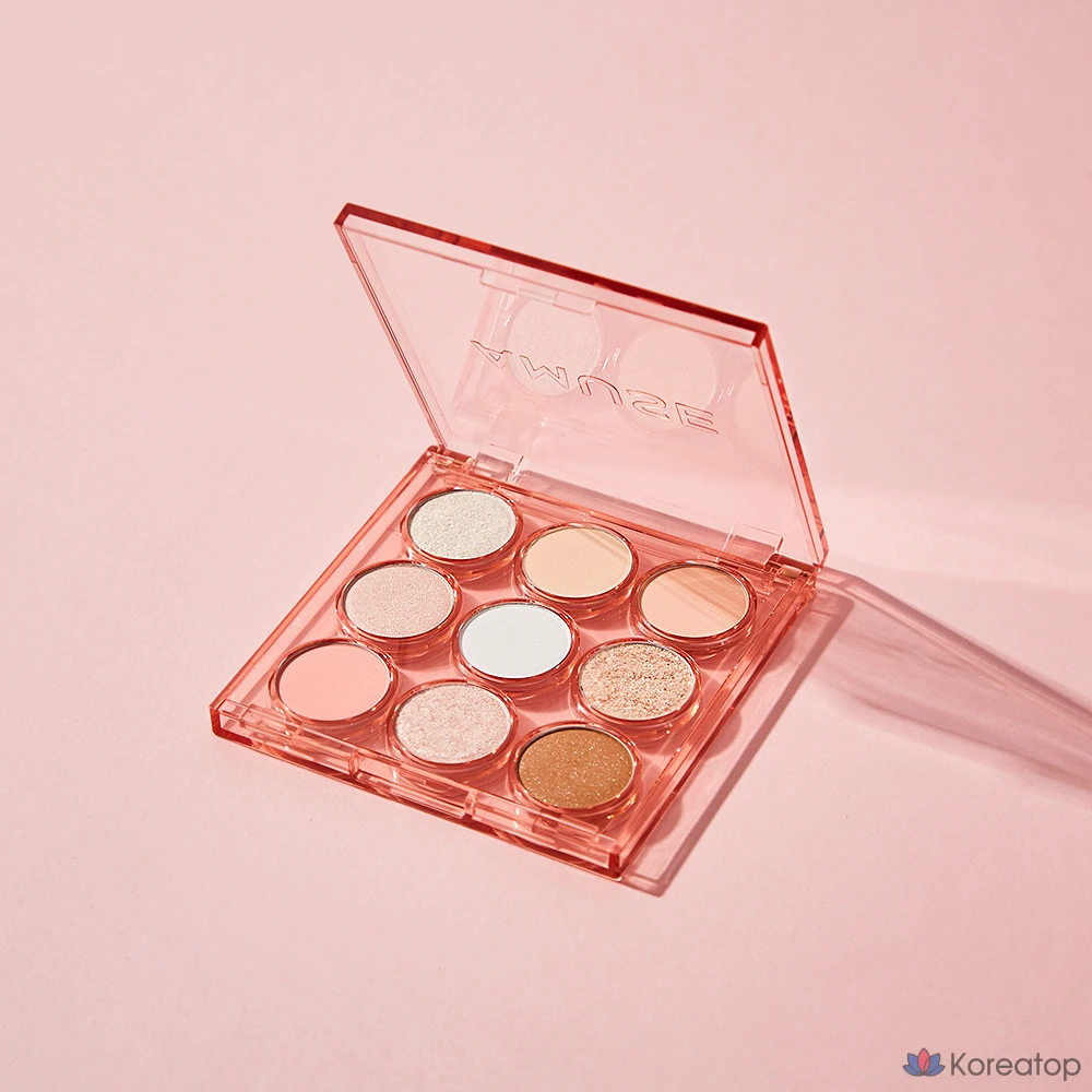 Палетка теней для век AMUSE, оттенок 05 Peach Garden, 1 шт.