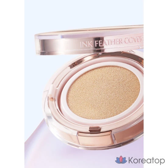 Тональный крем-кушон Ariel Ink Feeder Cover Lasting Cushion Foundation SPF50+ PA++++ 15 г, № 01 Ваниль, 1 шт., фото 5