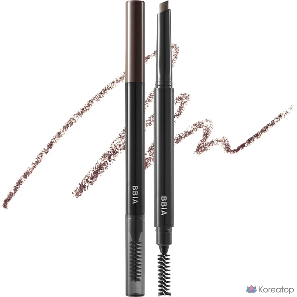 Автоматический карандаш для бровей BBIA Last, 0,25 г, темно-коричневый, 1 шт.