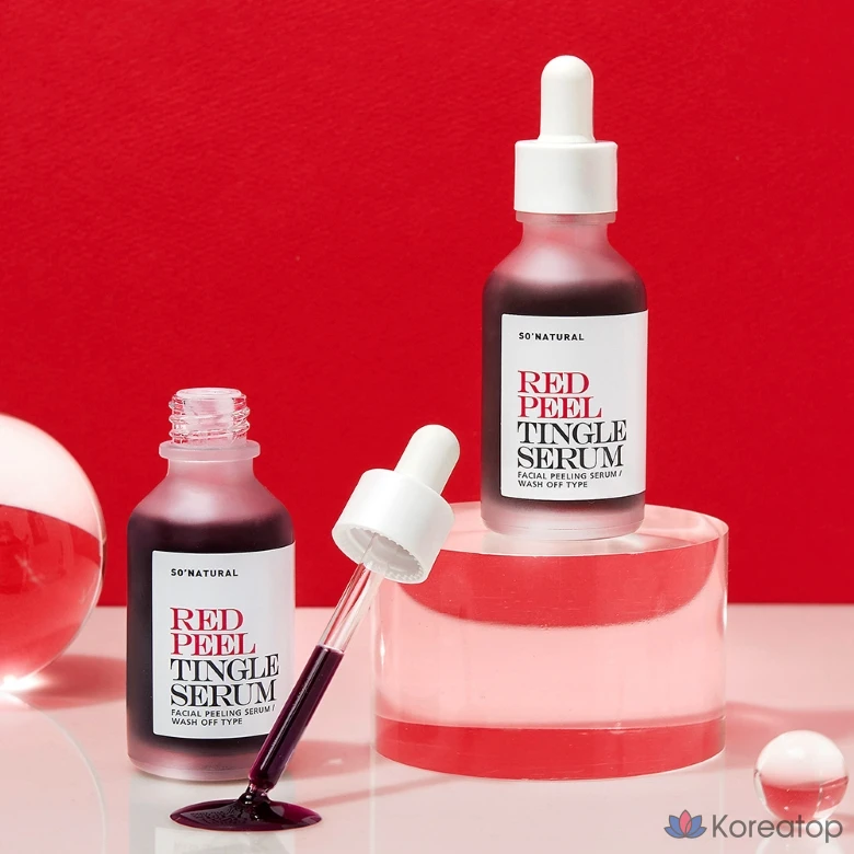 Сыворотка для лица So Natural Red Peel Tingle Serum, 35 мл, 1 шт., фото 3