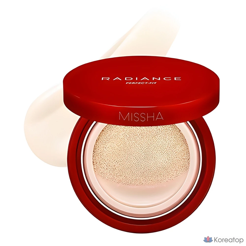 Тональный крем Missha Radiance Perfect Fit Cushion, 15 г, № 19, цвет слоновой кости, 1 шт.