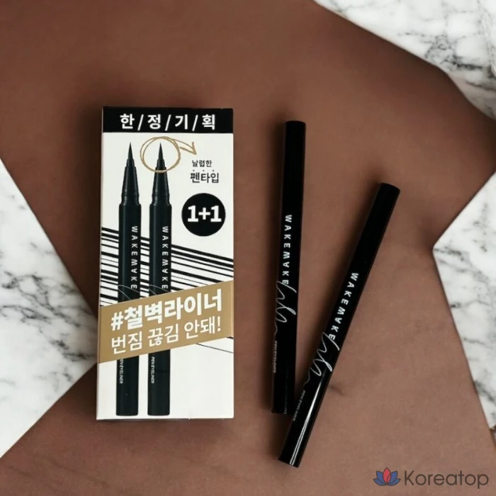 Подводка для глаз Renewal WAKEMAKE Iron Wall Pen Eyeliner 0.5g WAKEMAKE Корректирующая подводка, 03 Темно-коричневый, 1 шт.