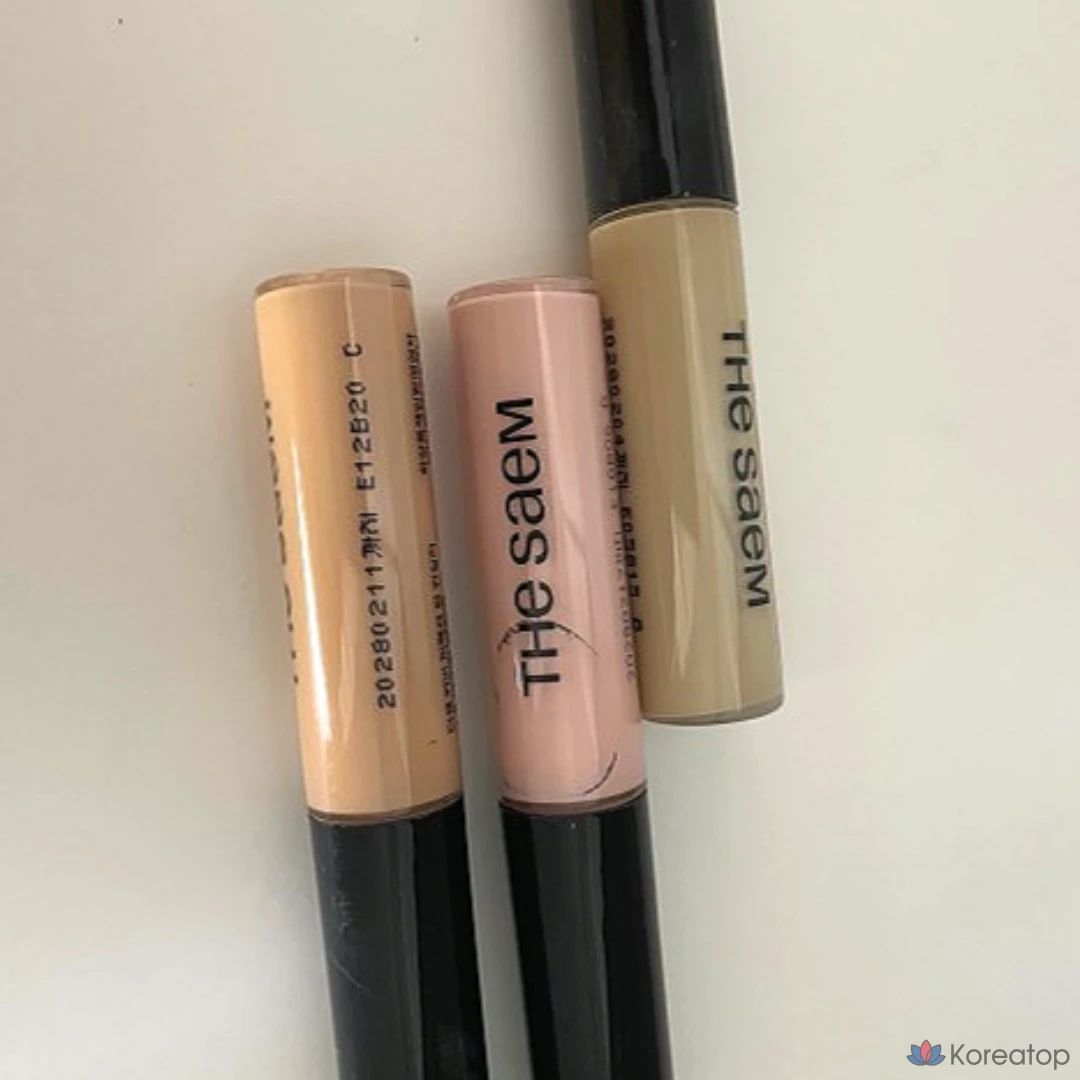 Консилер The Saem Cover Perfection Tip, 1 шт., оттенок 01 Clear Beige, фото 3