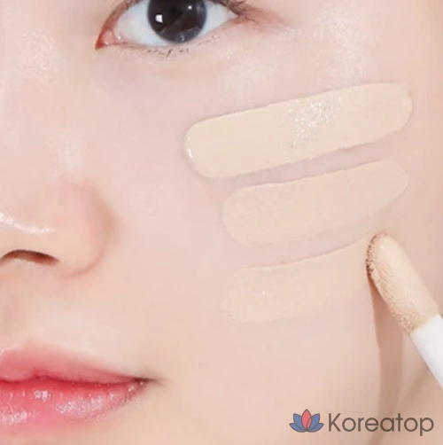 Консилер Luna Long-Lasting Full Cover Big Concealer, 40 г, 1 шт., № 1 Ваниль, фото 8