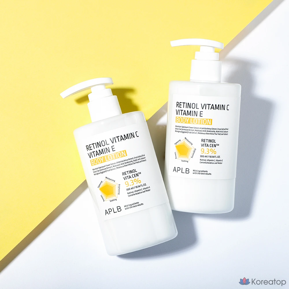 Лосьон для тела APLB Retinol Vitamin C Vitamin E, 300 мл, 1 шт.