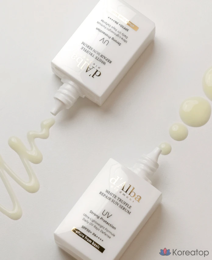 Солнцезащитная сыворотка D'alba White Truffle Repair Sun Serum SPF50+ PA++++, 35 мл, 1 шт.