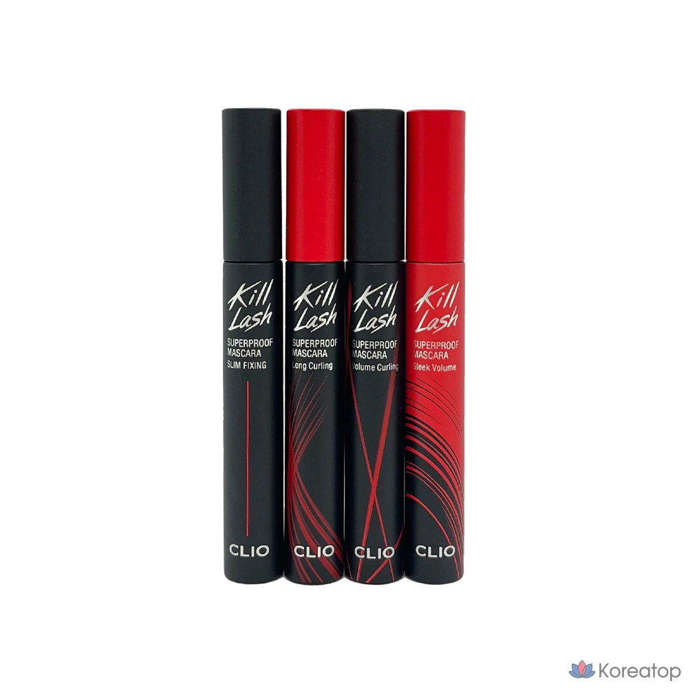 Тушь для ресниц Clio Kill Lash Superproof 7 г, 002, для придания объема, 1 шт.