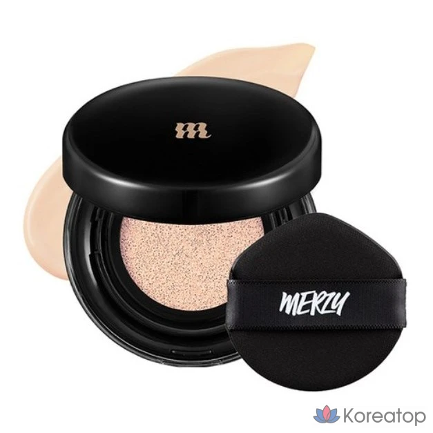 Тональный крем-кушон MERZY the Airy Thin Cover Cushion Foundation, 13 г, AC1, цвет слоновой кости, 1 шт.