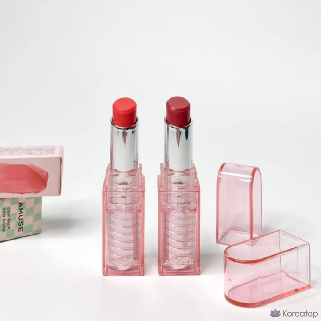 Бальзам для губ Amuse Dew Balm AMUSE Amuse Dew Balm, персиковый бальзам, 3,2 г, 1 шт., фото 2