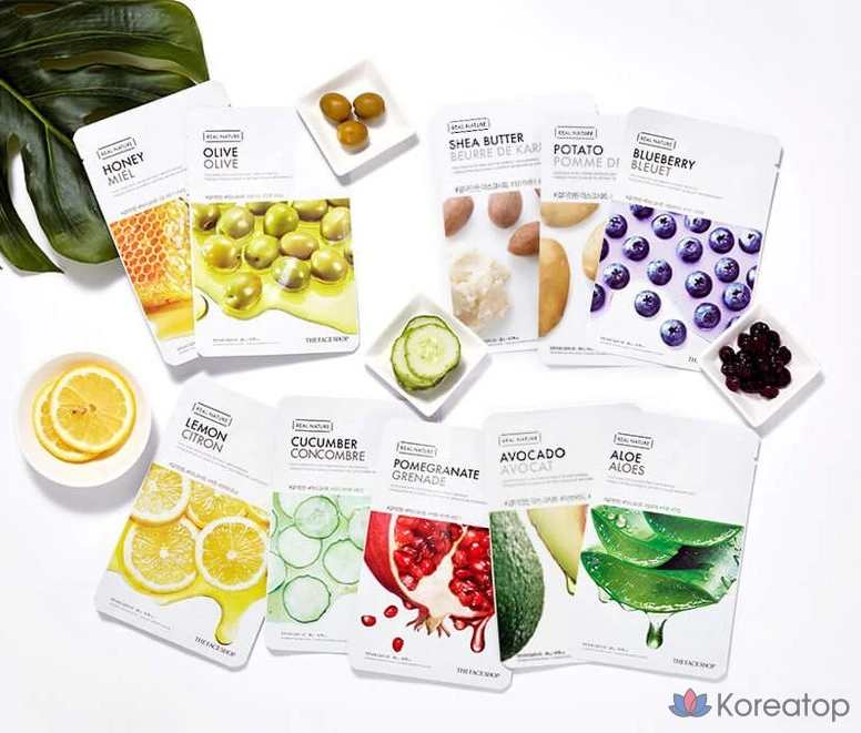 Лимонная тканевая маска для лица The Face Shop, 1 упаковка, 30 листов, фото 5