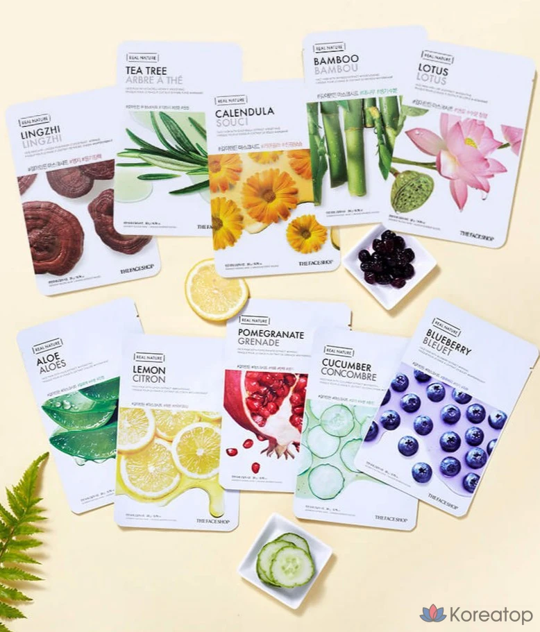 Лимонная тканевая маска для лица The Face Shop, 1 упаковка, 30 листов, фото 6